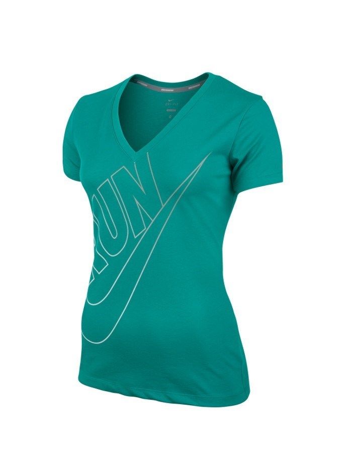 Áo thun thể thao nữ  NIKE RunningWomenApparelT-SHIRT 618931-383 (Xanh)