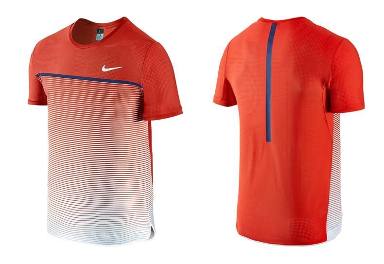 Áo thể thao  Nam Nike T-shirt  AS NIKE CHLLENGR PREMIER CREW  728954-671 (Cam)