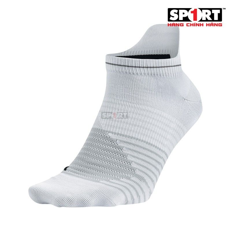 Vớ thể thao nam Nike  Dri-FIT Lightweight No-Show Running Sock SX5195-100 (White)