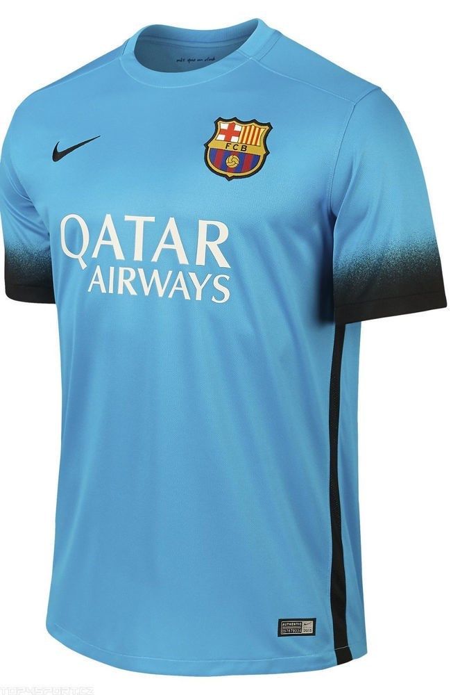 Nike - Áo thun thể thao nam FCB SS DECEPT STADIUM JSY 658789-426 (Xanh)