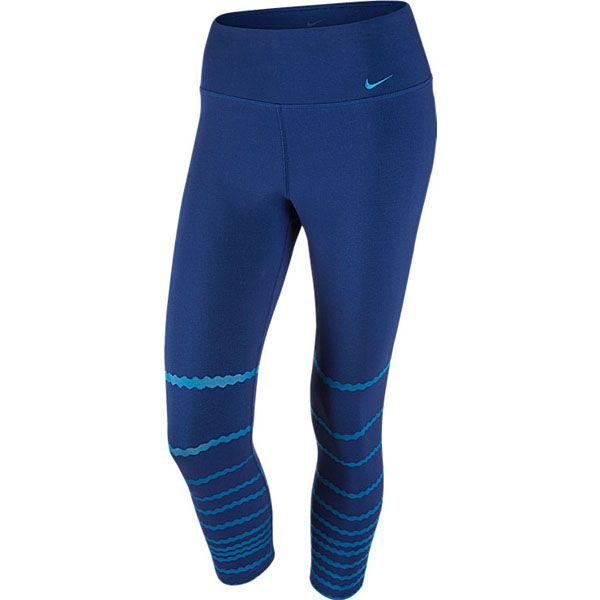 Quần dài thể thao nữ Nike  Legend Tight Poly Burnout 725096-455 (Xanh dương)