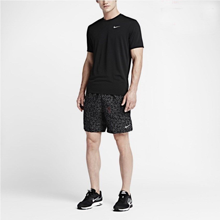 Áo thun thể thao nam  Nike AS DRI-FIT CONTOUR SS 683518-010 (Đen)