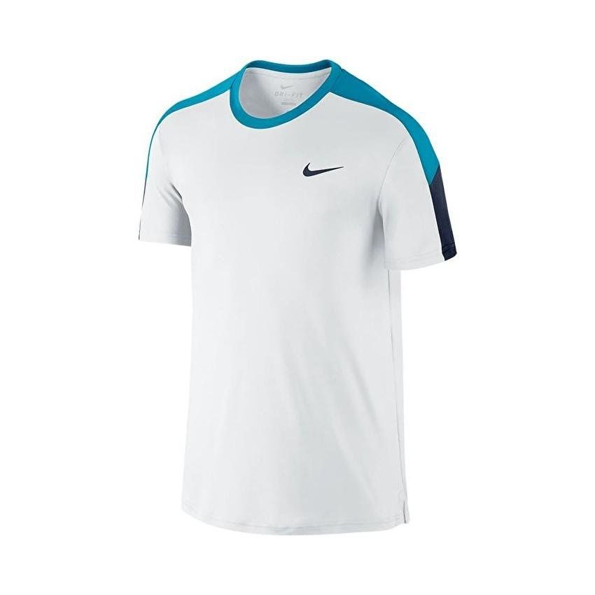 Áo thun thể thao nam T-shirt Nike TEAM COURT CREW(Trắng)