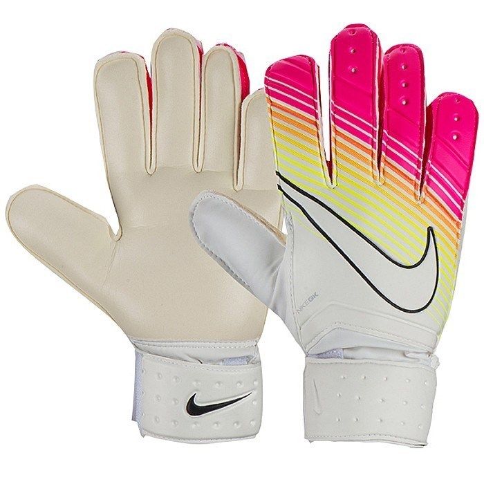 Nike - Găng tay thể thao GOALIE GLOVE Match Goalkeeper GS0282-106 (Trắng phối hồng)