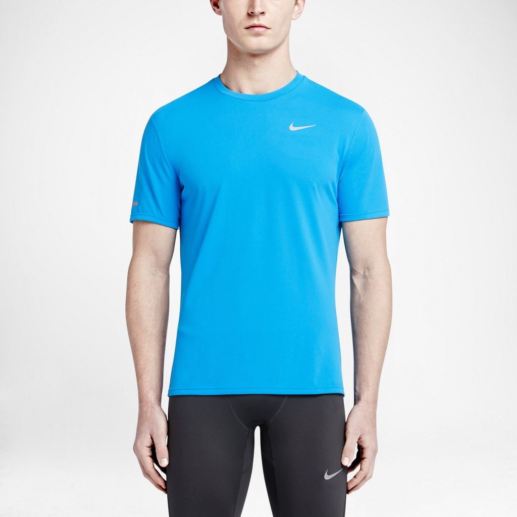 Áo thun thể thao nam  Nike AS DRI-FIT CONTOUR SS 683518-435 (xanh)