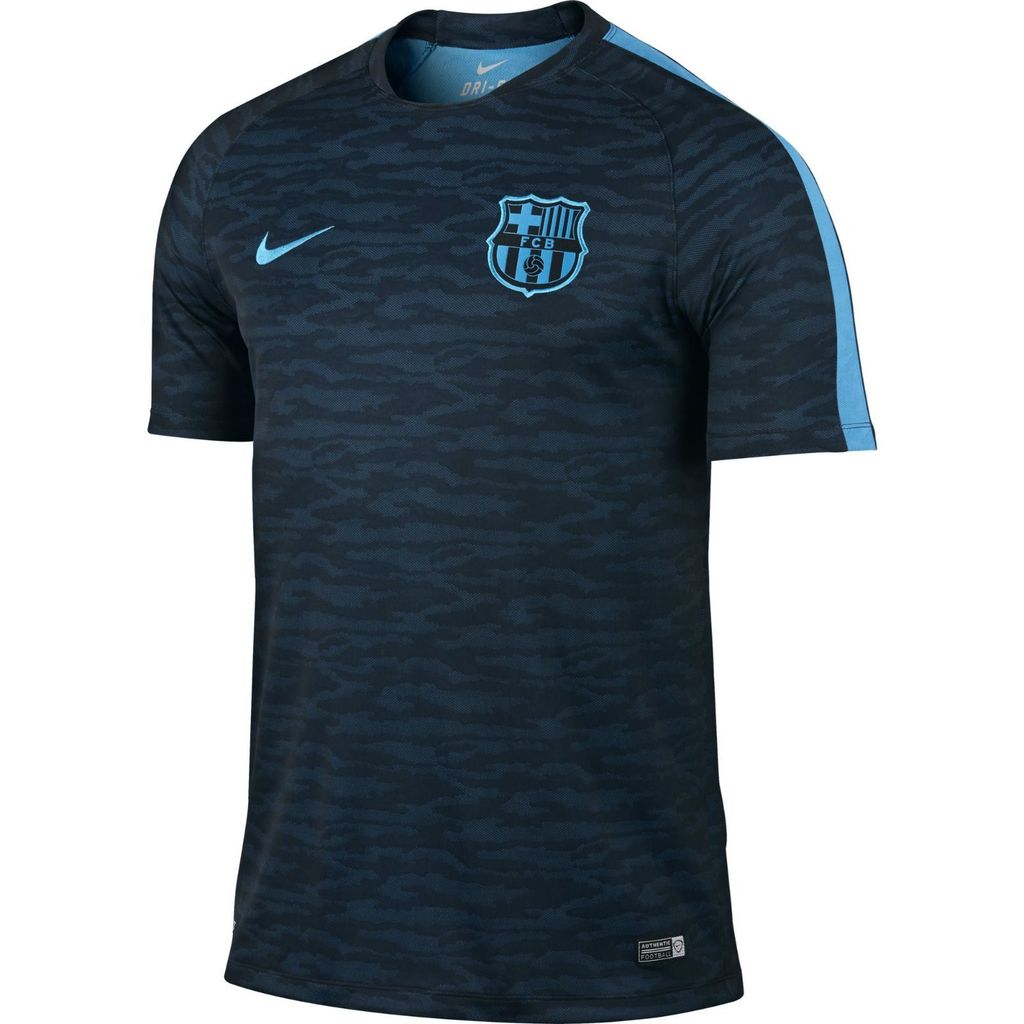 Nike - Áo thun thể thao nam AS FCB FLASH SS TOP DCPT 715705-013 (Xanh)