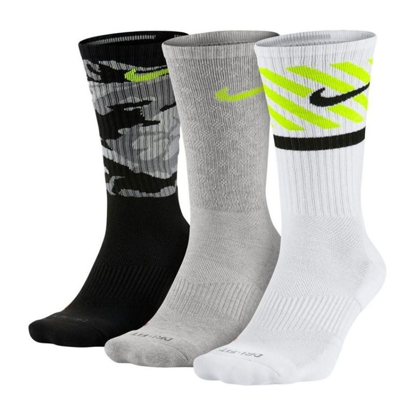 Vớ thể thao  CREW SOCK Nike NIKE 3PPK DRI-FIT TRIPLE FLY SX4966-909 (Đen)