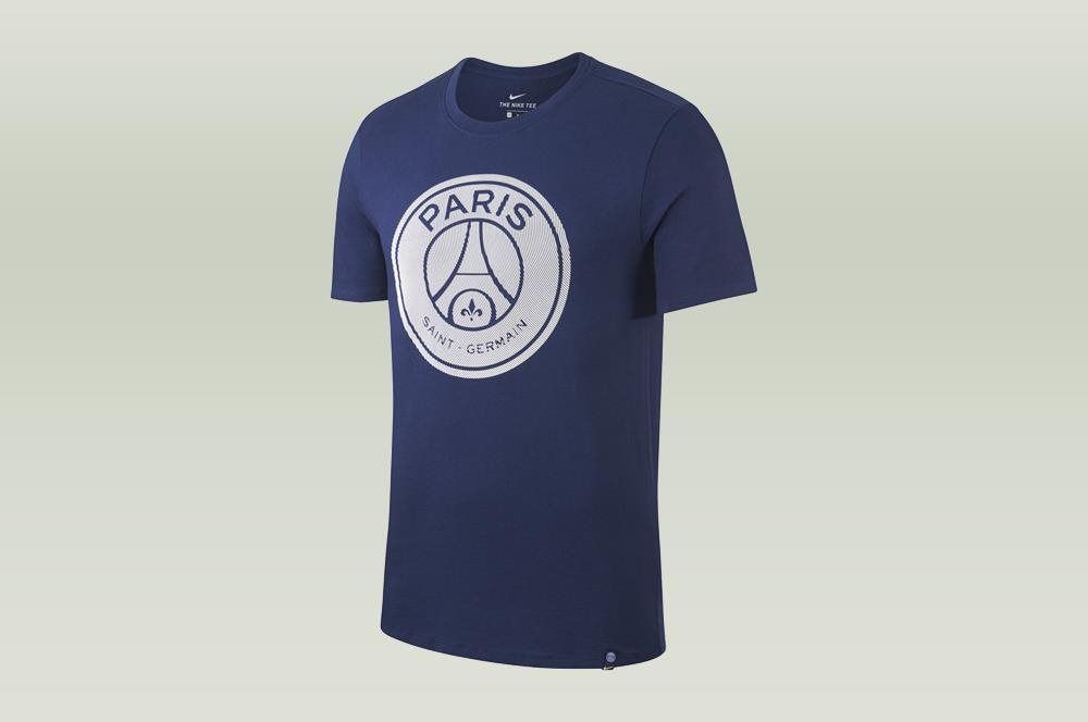 Áo thun thể thao  nam Nike  APP PSG M NK TEE CREST 857359-410 ( Xanh dương )