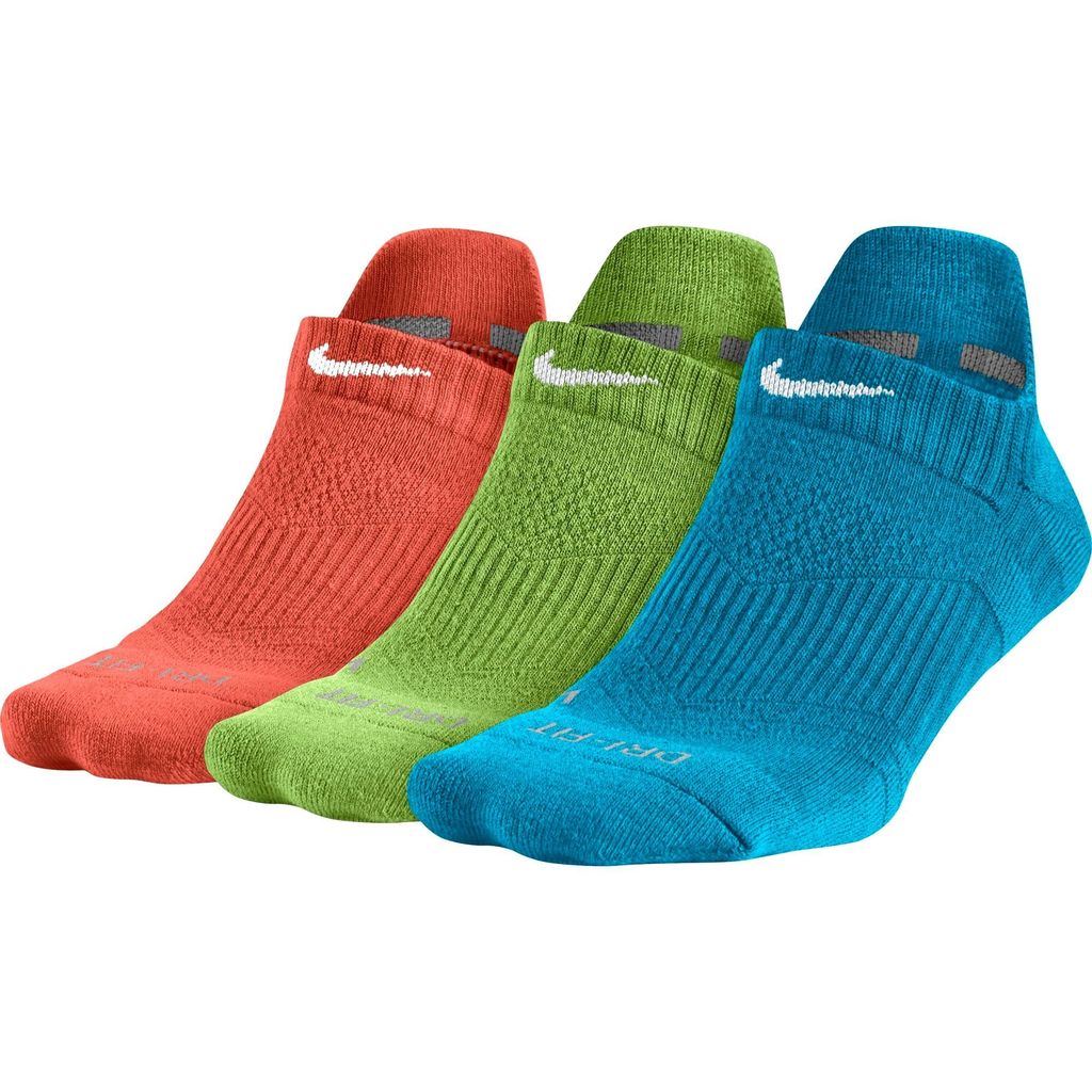 Bộ 3 vớ thể thao Nike NO SHOW SOCK Dri-FIT Cushion No-Show Tab SX4841-934 (Nhiều màu)