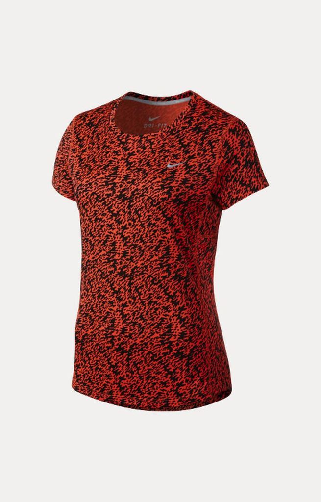 Áo thun thể thao nữ Nike T-shirt AS PRONTO MILER CREW 719546-671 (Red)