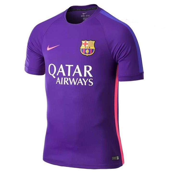 Nike - Áo thun thể thao nam FC Barcelona Squad -Sleeve Training Shirt 643553-548 (Xanh)