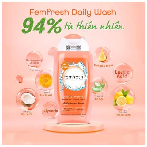 DUNG DỊCH VỆ SINH PHỤ NỮ HÀNG NGÀY FEMFRESH DAILY WASH 250ML