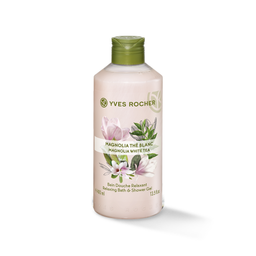 GEL TẮM YVES ROCHER MAGNOLIA WHITE TEA RELAXING BATH AND SHOWER GEL 400ML