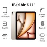 iPad Air 6 M2 11inch 5G 128GB Starlight