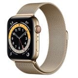 Apple Watch Series 6 GPS + Cellular 44mm M09G3VN/A Gold Stainless Steel Case with Gold Milanese Loop