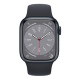 Apple Watch Series 8 GPS + Cellular 41mm viền nhôm dây cao su Midnight VN/A