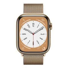 Apple Watch Series 8 GPS + Cellular 41mm viền Thép dây thép Gold VN/A