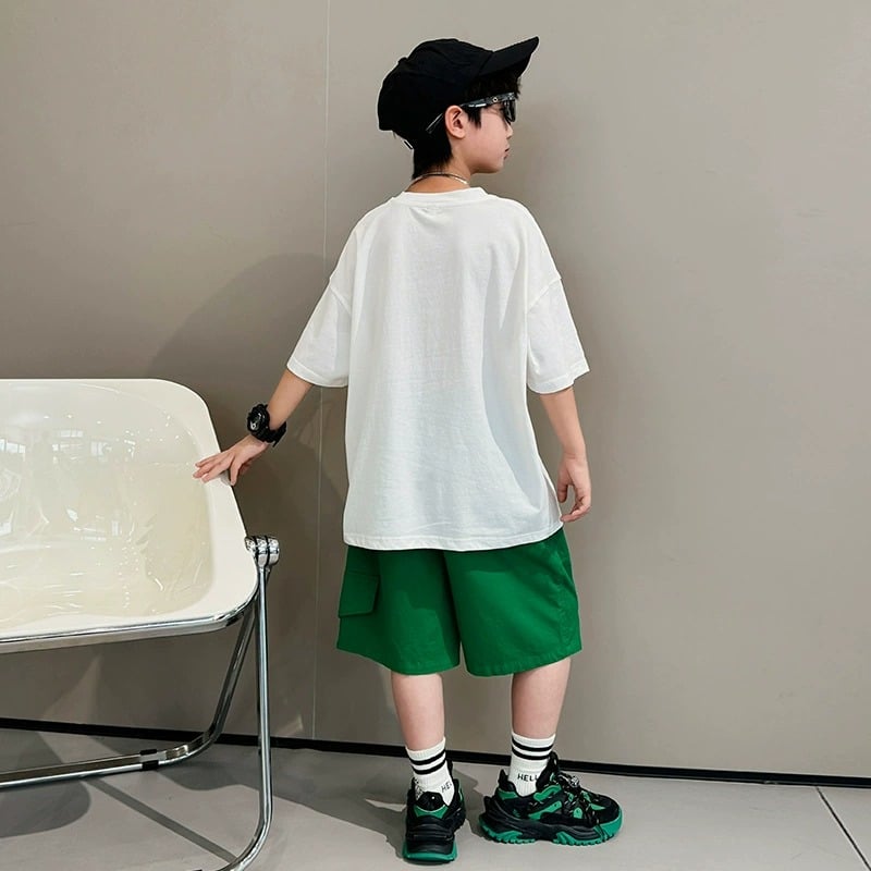 Set bộ ngắn mix quần kaki mềm 5532