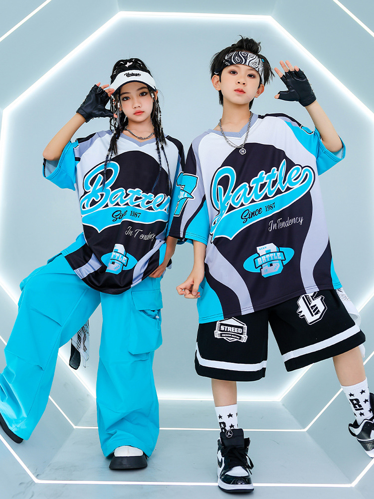 Áo jersey ngắn tay hiphop chữ Battle A30