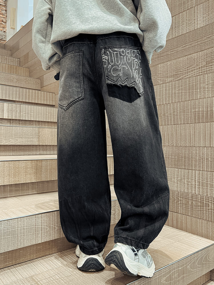 Quần jean dài ống suông QD004