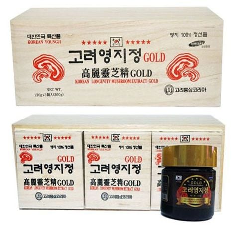  CAO LINH CHI HÀN QUỐC HỘP GỖ TRẮNG 120gr x 3 