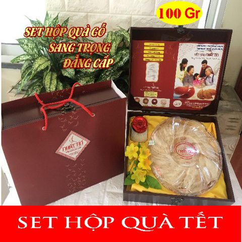  SET HỘP QUÀ YẾN 100GR - YẾN TINH CHẾ NGUYÊN SỢI 