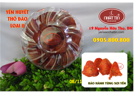  YẾN HUYẾT THÔ ĐẢO LOẠI II (50 gram) 