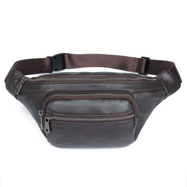 Túi đeo bụng - đeo chéo da thật cao cấp - 1252811