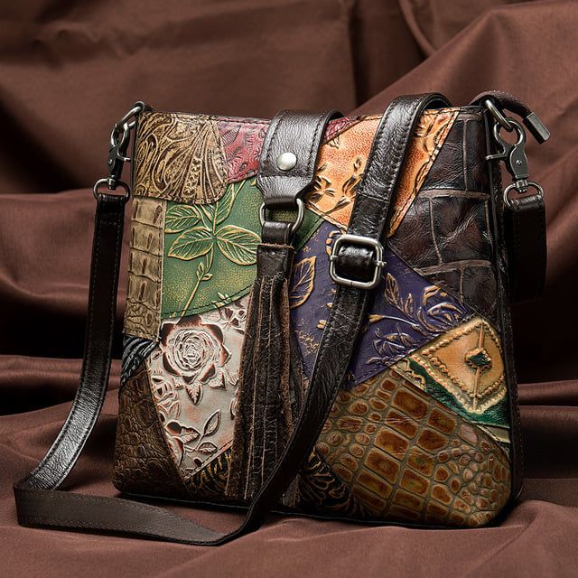 Túi đeo chéo da nữ họa tiết ngẫu hứng độc đẹp - Màu ngẫu nhiên - 1674975