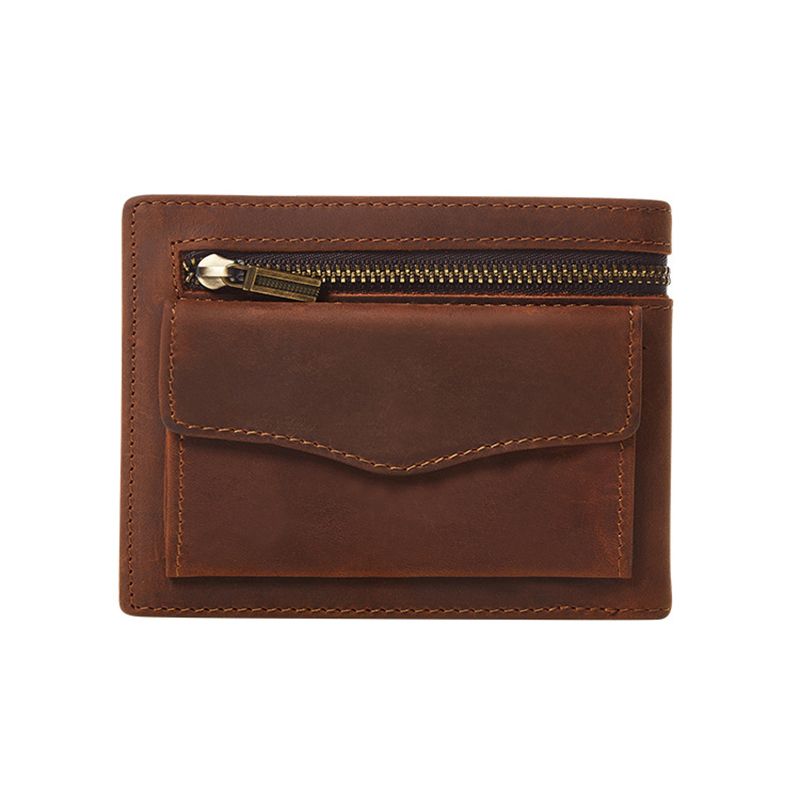 Ví gấp da thật có ngăn ngoài - 455451