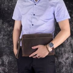 Clutch cầm tay da thật sang trọng đẳng cấp - 170229