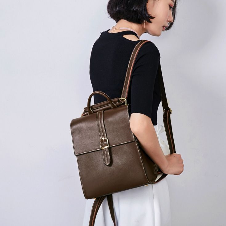 Balo kiêm đeo chéo nữ hàng da thật -  360273