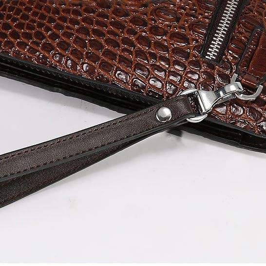 Clutch cầm tay da bò vân cá sấu giá Shock - 1247992