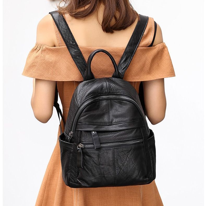 Balo nữ da bò kiểu dáng nhỏ gọn - 3219081