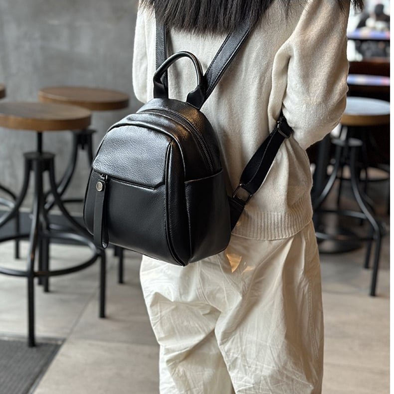 Balo nữ da bò mềm, nhỏ gọn, đa năng - 4438192