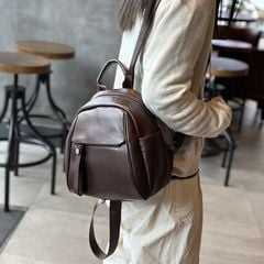 Balo nữ da bò mềm, nhỏ gọn, đa năng - 4438192