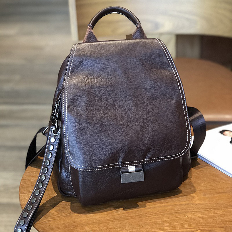 Balo nữ thời trang, da bò thật bền bỉ - 3943856