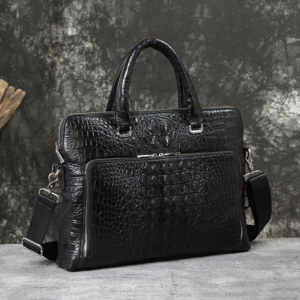 Túi da bò vân cá sấu cá tính - 789174