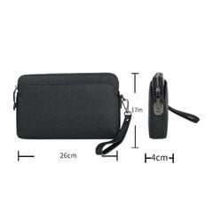 Clutch cầm tay da bò khóa số lịch lãm - 4682223