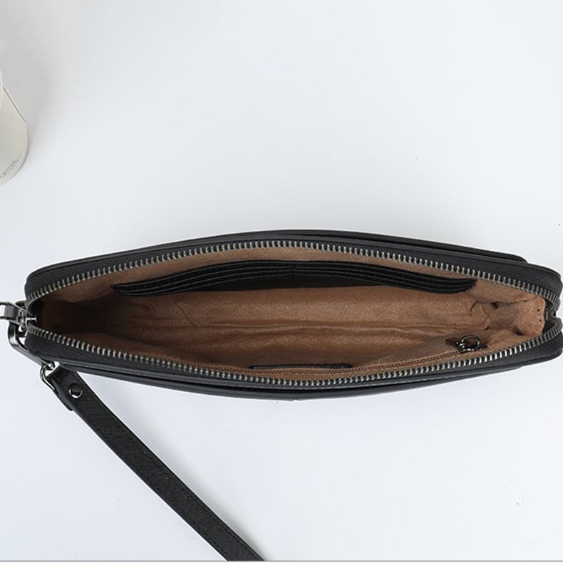 Clutch cầm tay da bò khóa số lịch lãm - 4682223