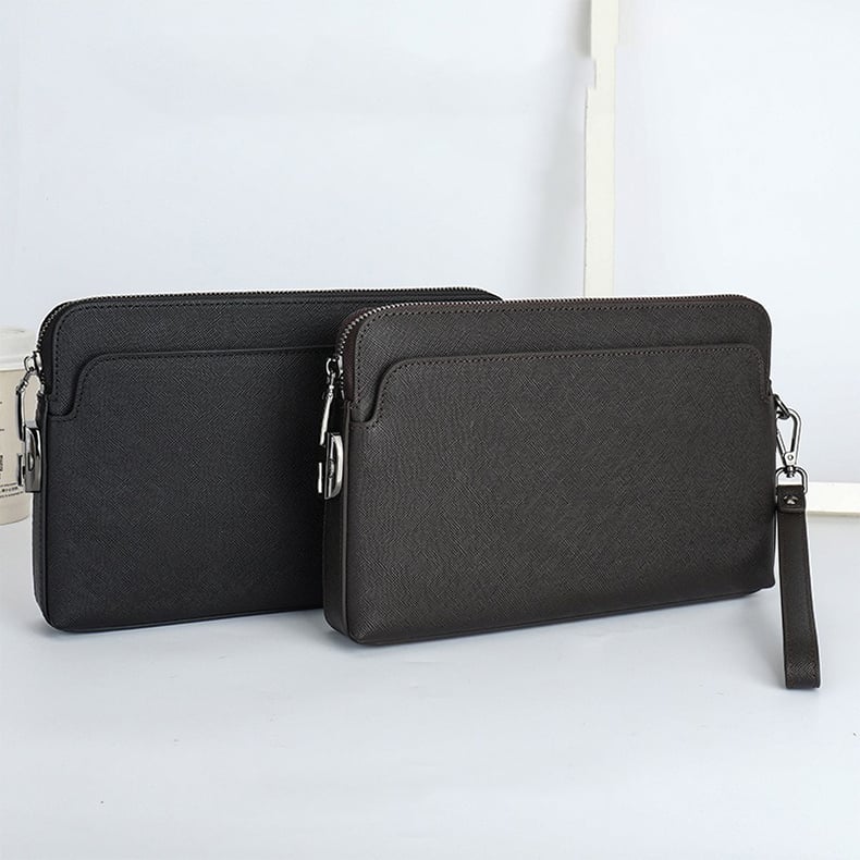 Clutch cầm tay da bò khóa số lịch lãm - 4682223