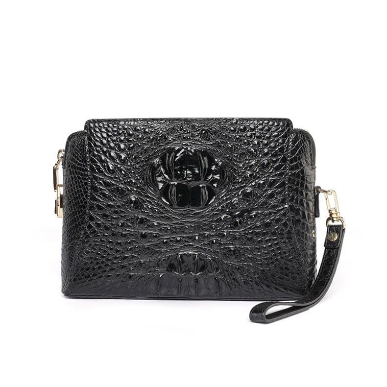 Clutch cầm tay da Cá Sấu khóa số sang trọng - 3110334