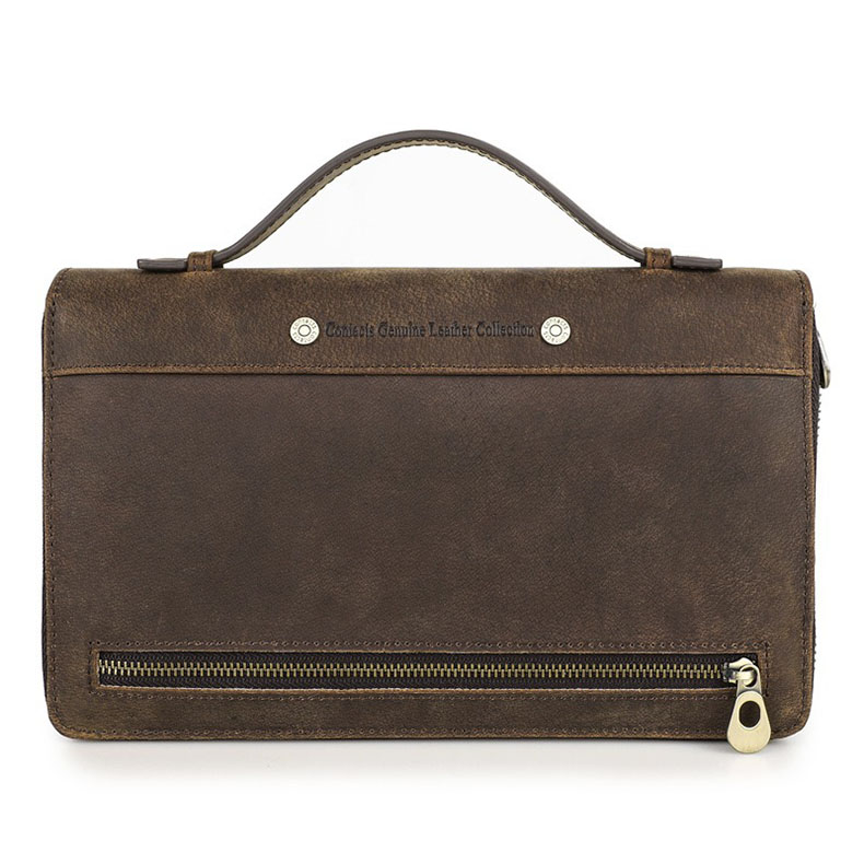 Clutch cầm tay da sáp cỡ lớn sang trọng - 3072469