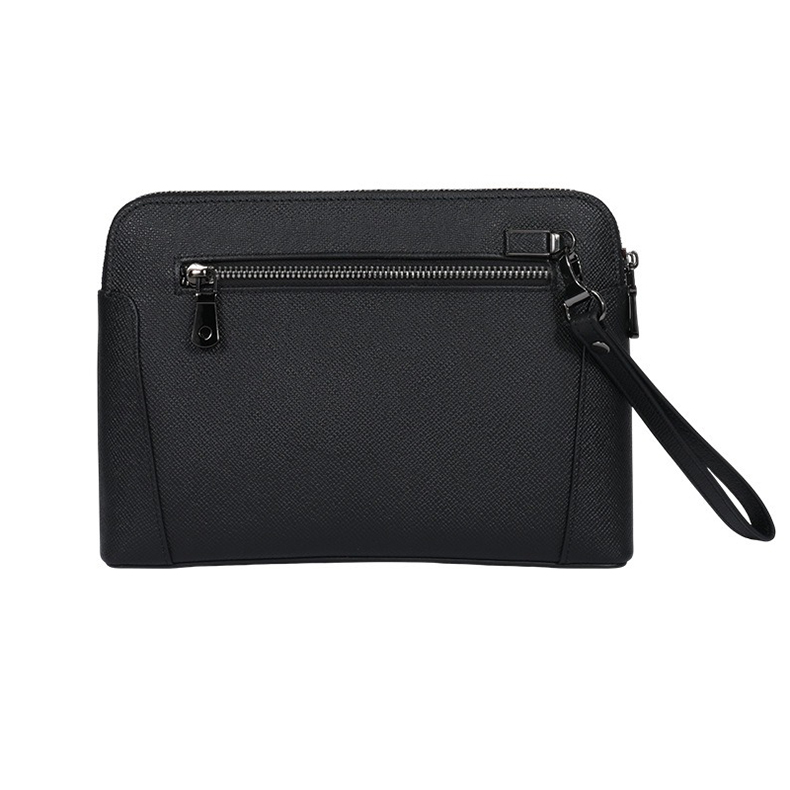 Clutch cầm tay nam da bò hai khóa kéo - 4852678