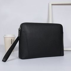 Clutch cầm tay nam da bò hai khóa kéo - 4852678