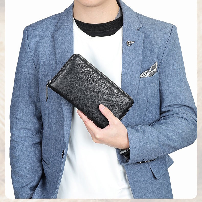 Clutch cầm tay nam da bò mềm - 4714032