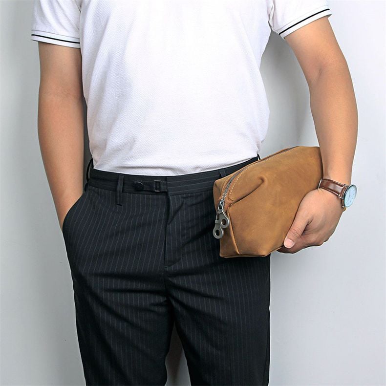 Clutch cầm tay, xách tay da bò sang trọng - 3476499