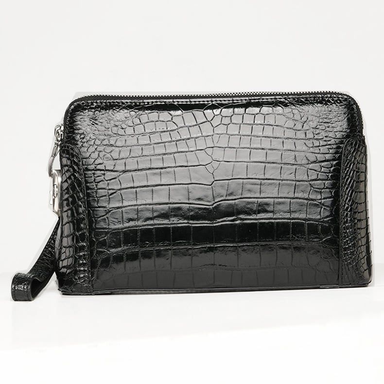 Clutch da bụng Cá Sấu hai khóa số - 2837076