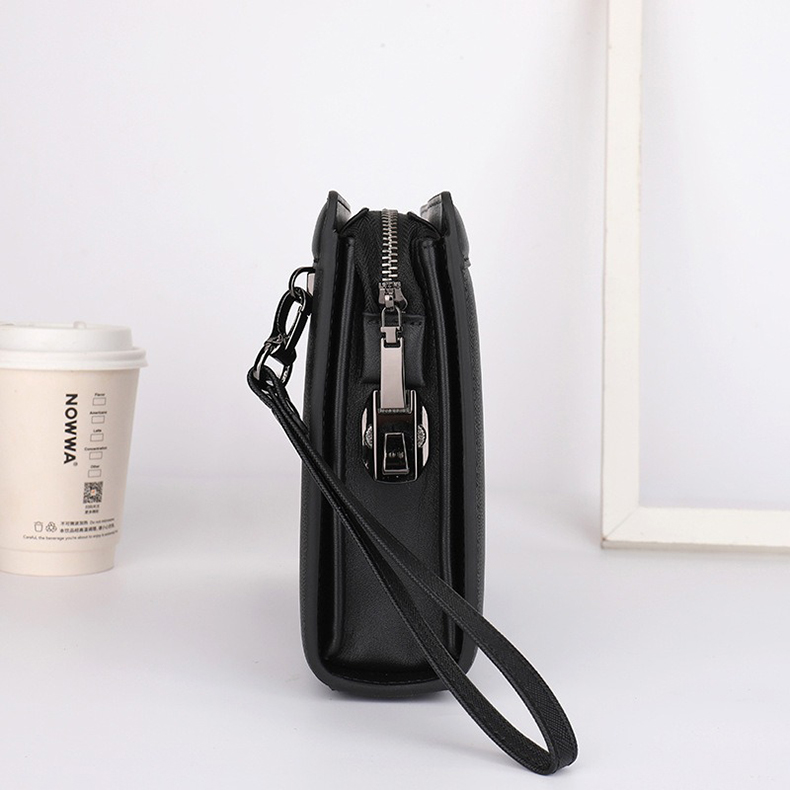 Clutch nam công sở da bò khóa số - 4516973