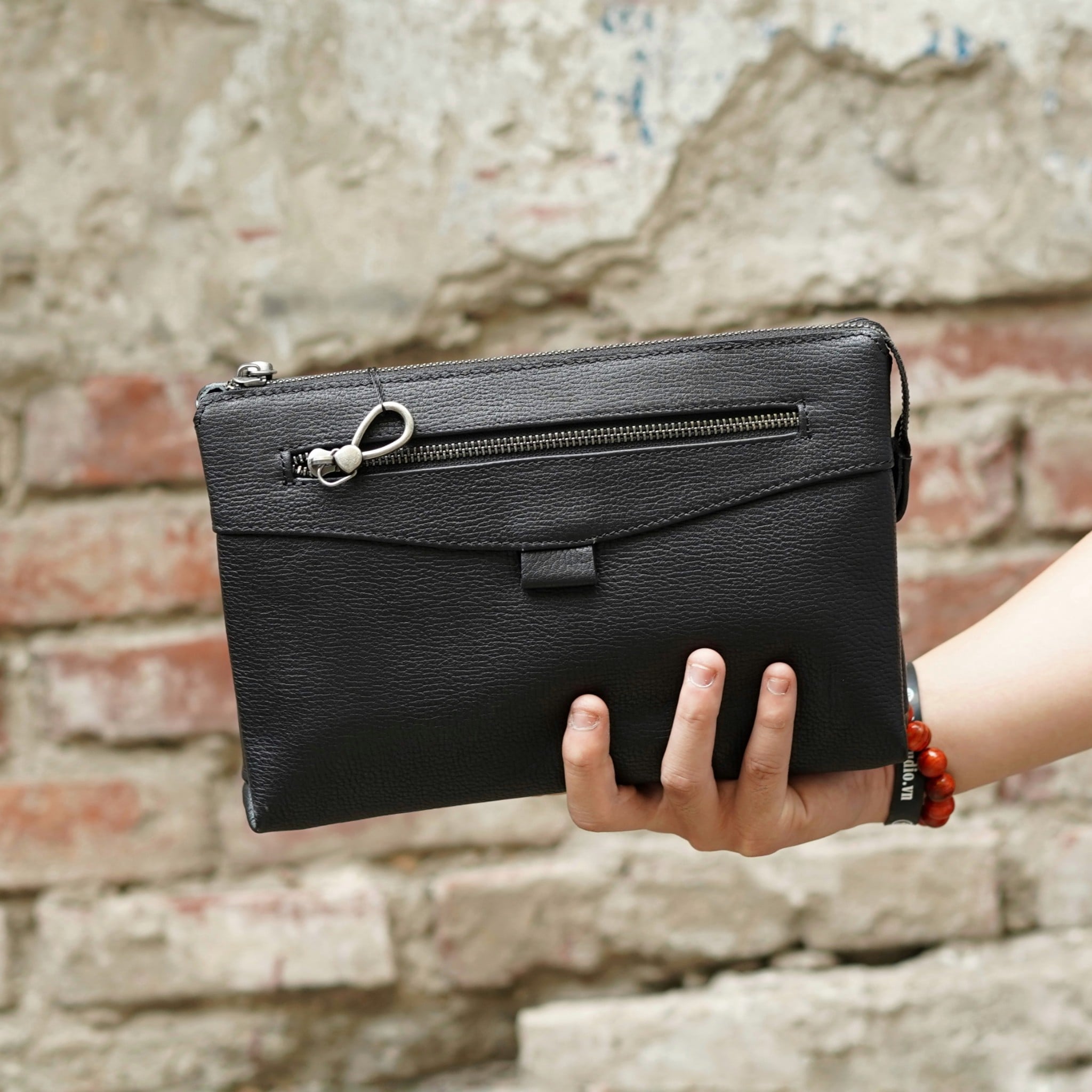 Clutch cầm tay da mềm một khóa - 1427147